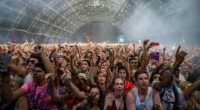 Wellness raves with young people dancing at a daytime alcohol-free event