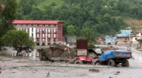 Nepal glacial flood devastation in the Himalayas after glacier collapse