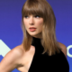 Taylor Swift performing onstage ahead of her Academy Museum Gala 2026 appearance in Los Angeles on October 17.