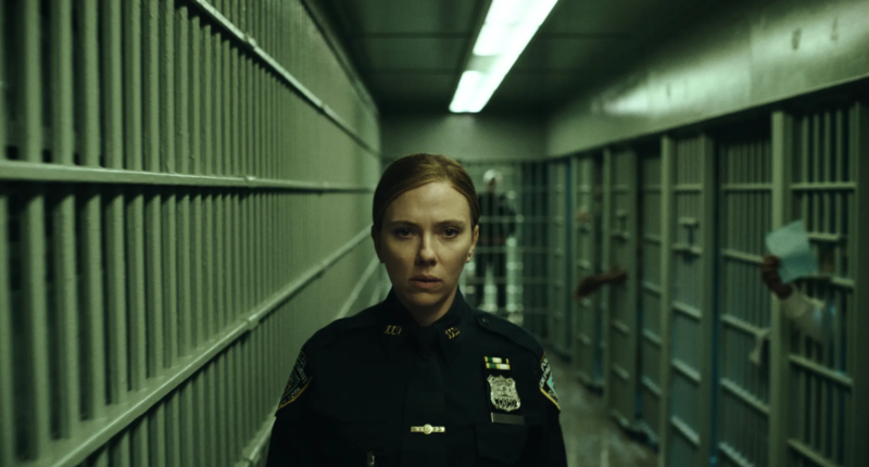 Scarlett Johansson as Detective Julie Miller in The Exorcist: Martyrs, Mike Flanagan's upcoming supernatural horror film.